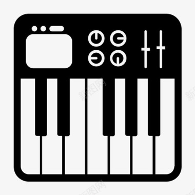 钢琴键盘键图标图标