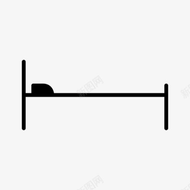 床小床家具图标图标