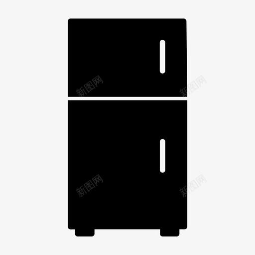 冰箱电器冷却器图标svg_新图网 https://ixintu.com 冰箱 冷却器 室内 电器