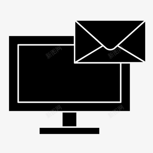电子邮件商务计算机图标svg_新图网 https://ixintu.com 商业 商务 字形 教育 电子邮件 计算机