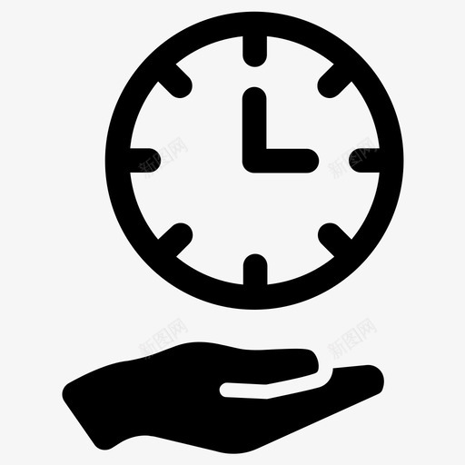 等待时钟计划图标svg_新图网 https://ixintu.com 时钟 时间 时间表 等待 计划