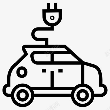 电动汽车生态交通汽车图标图标