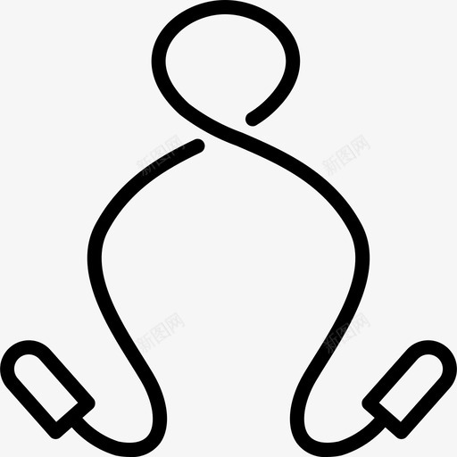 绳索运动健身图标svg_新图网 https://ixintu.com 健身 绳索 跳跃 运动 运动器材 锻炼