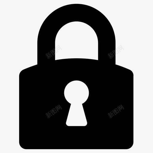 锁挂锁密码图标svg_新图网 https://ixintu.com 保安 保险箱 密码 挂锁