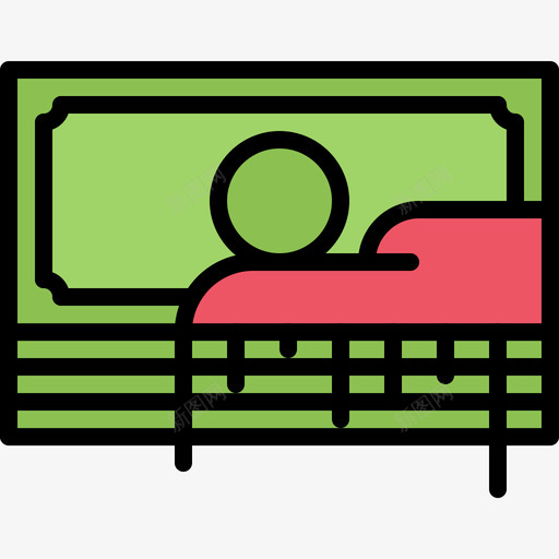 钱黑手党7颜色图标svg_新图网 https://ixintu.com 颜色 黑手党