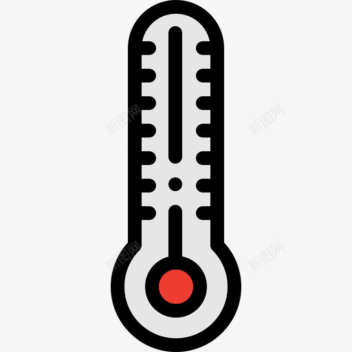 温度计圣诞141线性颜色图标svg_新图网 https://ixintu.com 圣诞 温度计 线性 颜色