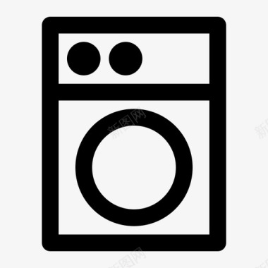 洗衣机家具房子图标图标