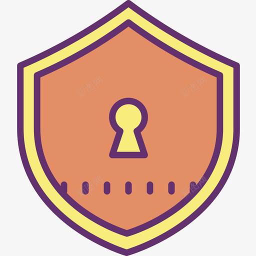 锁安全115线性颜色图标svg_新图网 https://ixintu.com 安全 线性 颜色