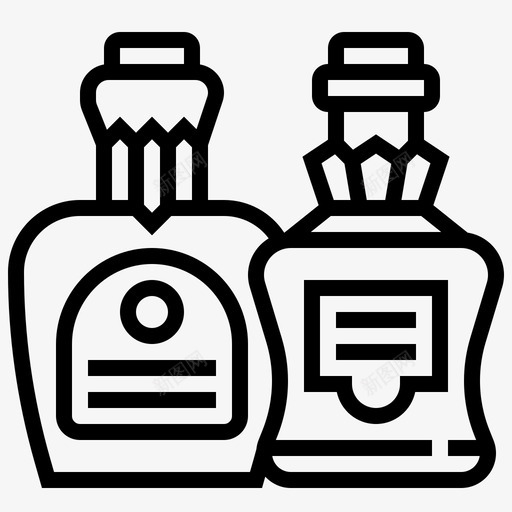 威士忌酒精瓶子图标svg_新图网 https://ixintu.com 利口酒 威士忌 派对 瓶子 生日 白兰地 酒精