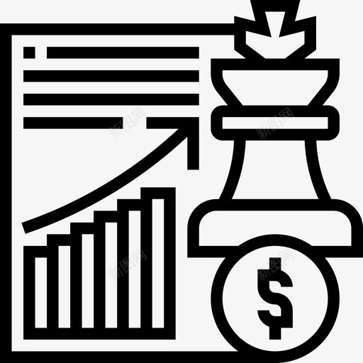 战略财务战略9线性图标svg_新图网 https://ixintu.com 战略 线性 财务战略9
