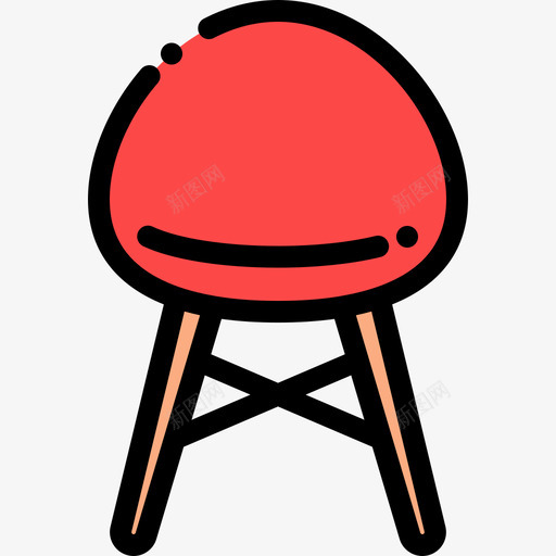 椅子家装19线性颜色图标svg_新图网 https://ixintu.com 家装 椅子 线性 颜色