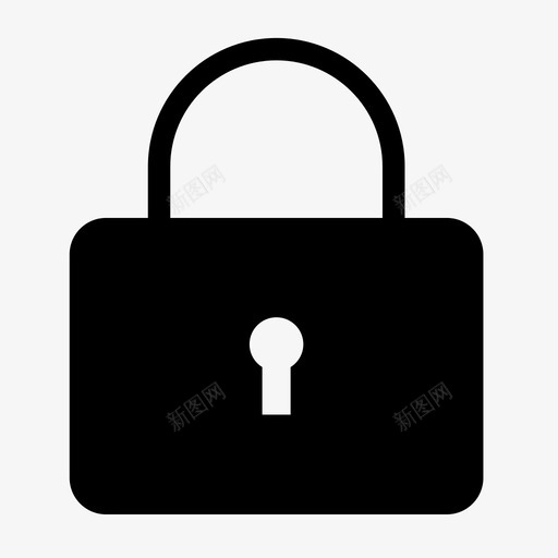锁加密挂锁图标svg_新图网 https://ixintu.com 加密 安全 挂锁 锁 隐私