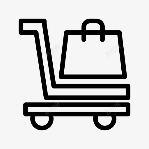 购物车购物袋商品图标svg_新图网 https://ixintu.com 商业 商品 收藏 购物 购物袋 购物车