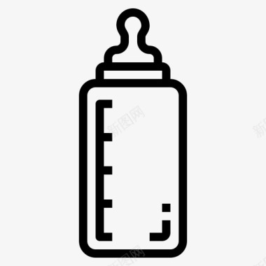 奶瓶婴儿饮料图标图标