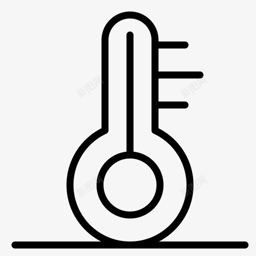 温度温度计天气图标svg_新图网 https://ixintu.com 假期 天气 温度 温度计