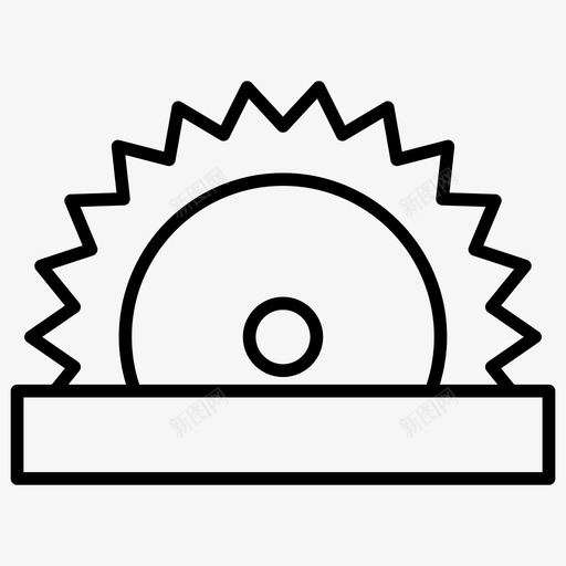 锯轮木工工具切割机图标svg_新图网 https://ixintu.com 修理 修理工 切割机 向量 图标 工具 工具集 木工 细木工 锯轮 集线