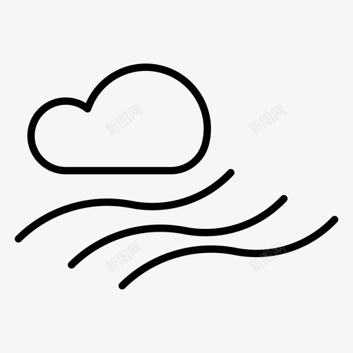 风预报高压图标svg_新图网 https://ixintu.com 天气 电力 预报 高压