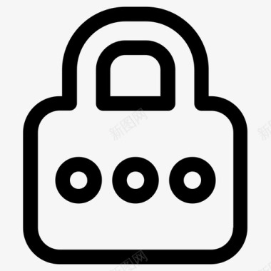 挂锁私人的安全的图标图标