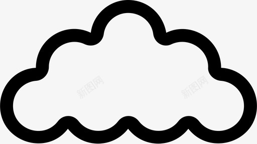 云云计算云数据图标图标