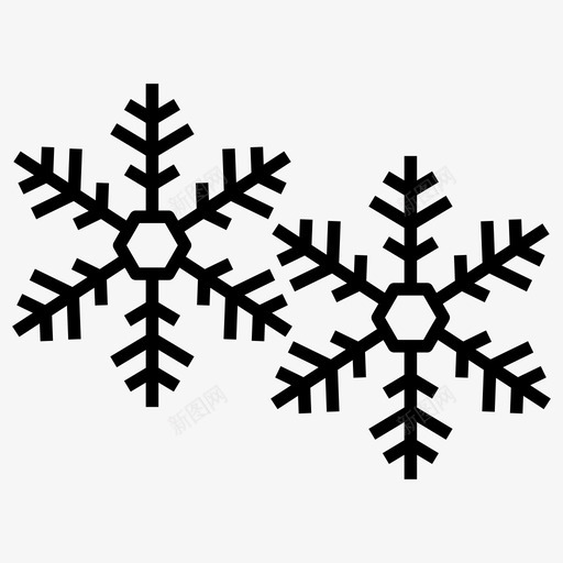雪花星号冻结图标svg_新图网 https://ixintu.com 冻结 图标 彩色 星号 符号 纸屑 线图 雪花