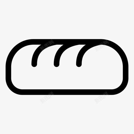 面包甜点食物图标svg_新图网 https://ixintu.com 厨房 甜点 面包 食物
