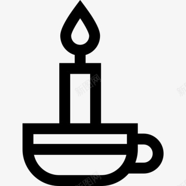 蜡烛魔法32直线型图标图标