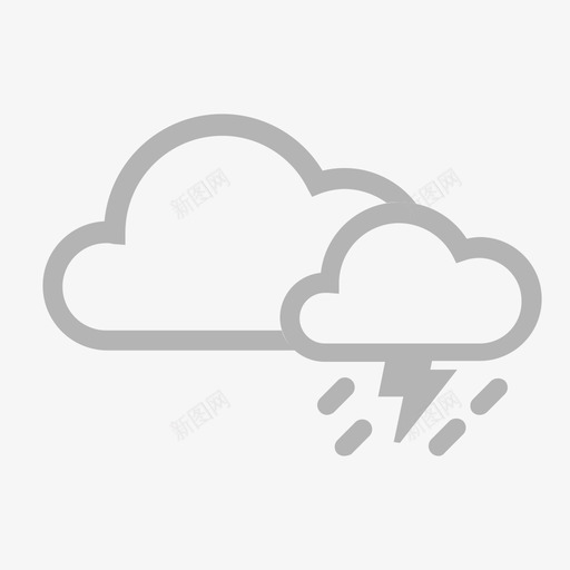 Isolated Thunderstormssvg_新图网 https://ixintu.com Isolated Thunderstorms Group 12739
