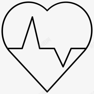 心脏病学护理健康图标图标