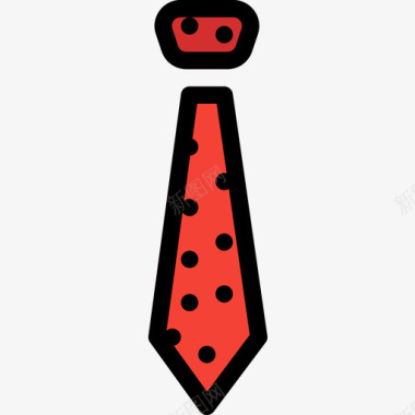 领带时髦的12线性颜色图标图标