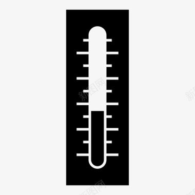 温度计气候测量图标图标