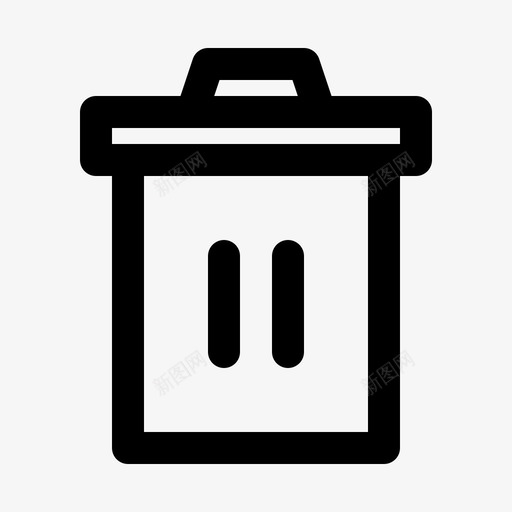 垃圾接口回收站图标svg_新图网 https://ixintu.com 回收站 垃圾 接口 收集