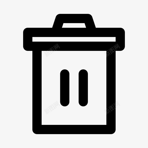 垃圾接口回收站图标svg_新图网 https://ixintu.com 回收站 垃圾 接口 收集
