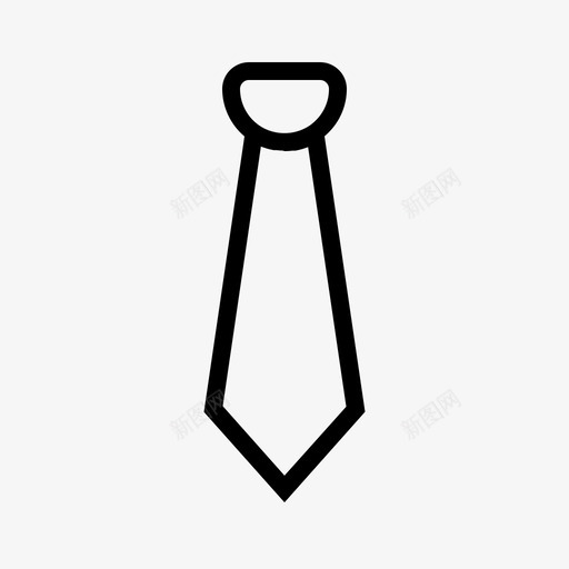 领带配件背带图标svg_新图网 https://ixintu.com 制服 商务 系列 背带 配件 领带