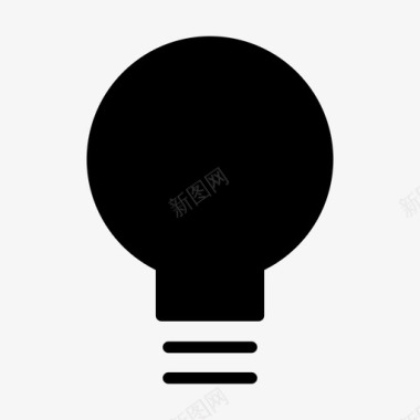 灯泡创意电子图标图标
