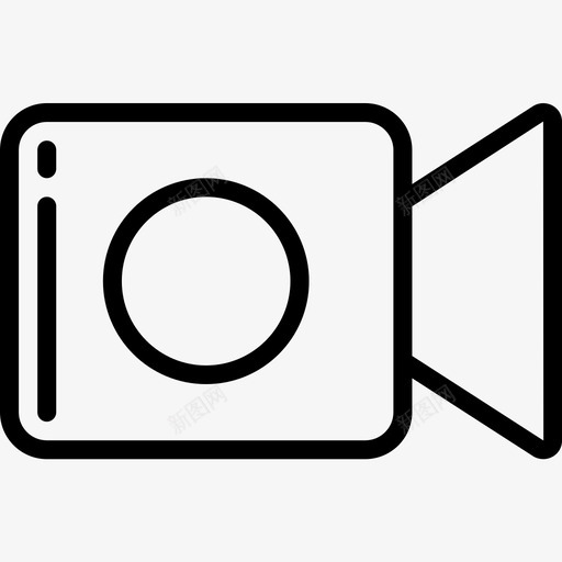 摄像机移动接口线性图标svg_新图网 https://ixintu.com 摄像机 移动接口 线性