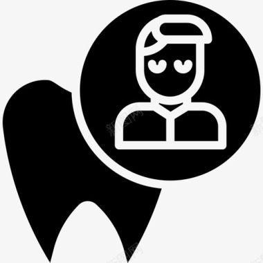 牙医牙科16实心图标图标