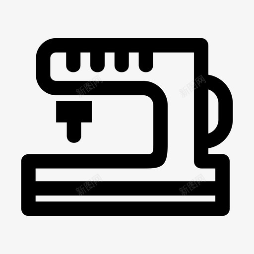 缝纫机工艺裁缝图标svg_新图网 https://ixintu.com 工艺 缝纫机 裁缝