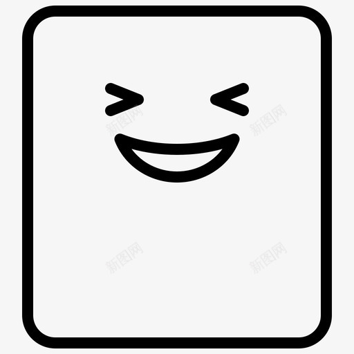 退出表情脸图标svg_新图网 https://ixintu.com 表情 贴纸 轮廓 退出