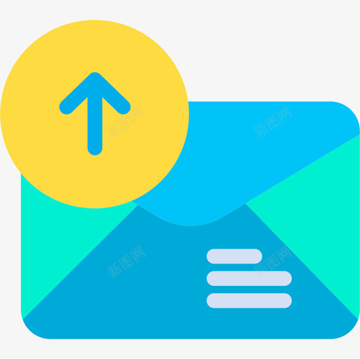 电子邮件多媒体34扁平图标svg_新图网 https://ixintu.com 多媒体 扁平 电子邮件