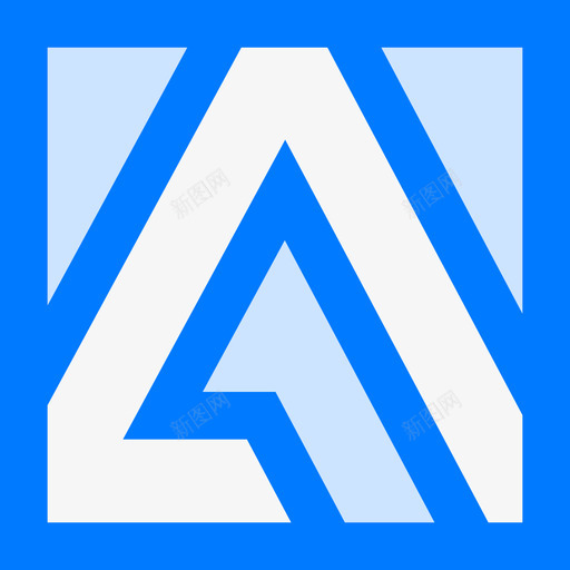Adobe徽标8蓝色图标svg_新图网 https://ixintu.com Adobe 徽标 蓝色