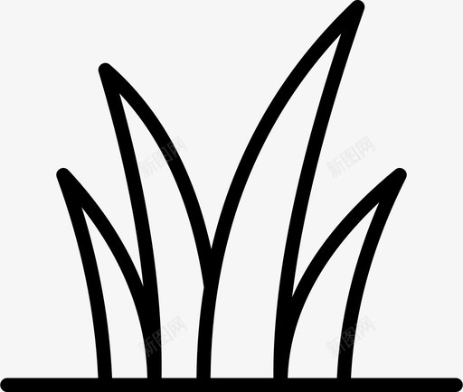 杂草天然植物图标svg_新图网 https://ixintu.com 天然 杂草 植物 精稀 野生