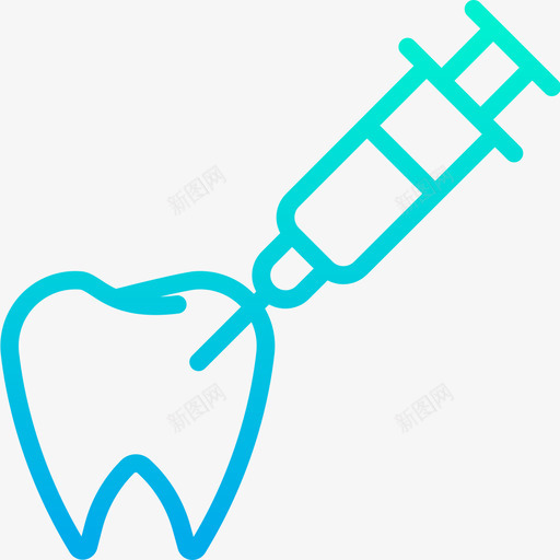 注射器牙科15梯度图标svg_新图网 https://ixintu.com 梯度 注射器 牙科