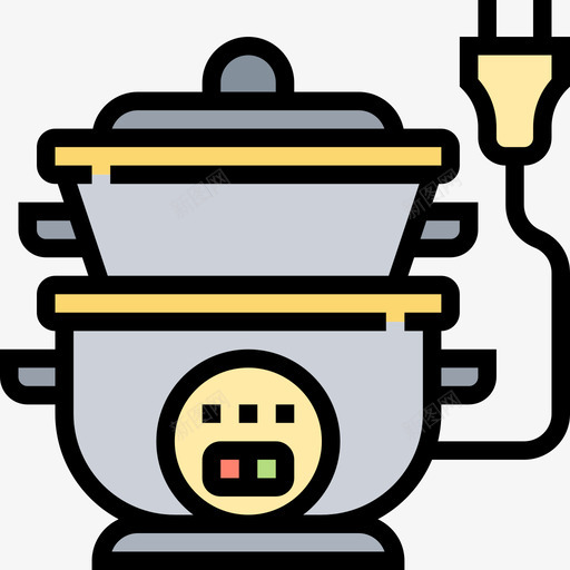 烹饪厨房工具28线性颜色图标svg_新图网 https://ixintu.com 厨房 工具 烹饪 线性 颜色