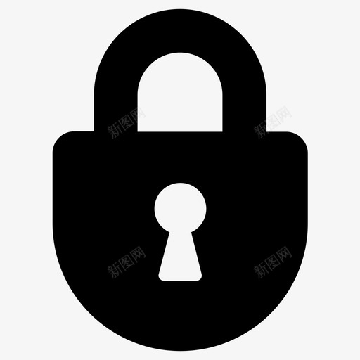 锁挂锁保护图标svg_新图网 https://ixintu.com 保护 安全 挂锁 锁