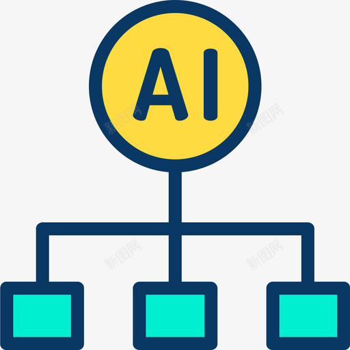 图表人工智能41线性颜色图标svg_新图网 https://ixintu.com 人工智能41 图表 线性颜色