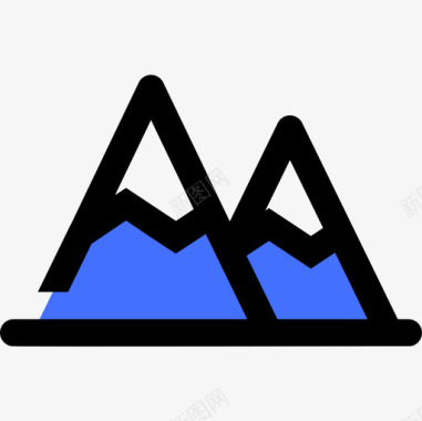 山冒险51蓝色图标图标