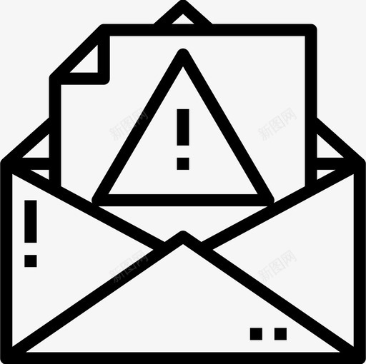 警告电子邮件42直拨图标svg_新图网 https://ixintu.com 电子邮件42 直拨 警告