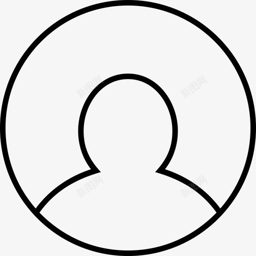 用户头像人物图标svg_新图网 https://ixintu.com 个人资料 人物 头像 用户 社交