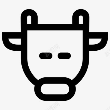 牛动物牛肉图标图标