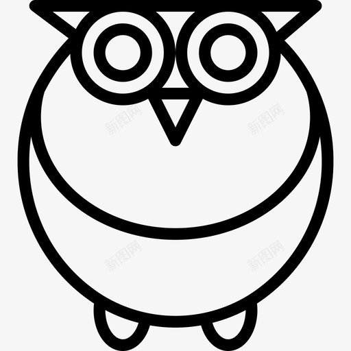 猫头鹰万圣节116直系图标svg_新图网 https://ixintu.com 万圣节116 猫头鹰 直系